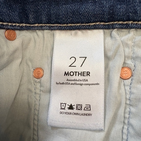 MOTHER High Waisted Rider Ankle Step Fray Loafers And Lassos Jeans Size 27 NWOT - Picture 11 of 14